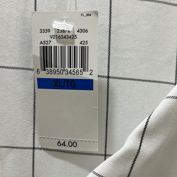 White with black stripe cotton blouse - Picture 3 of 3